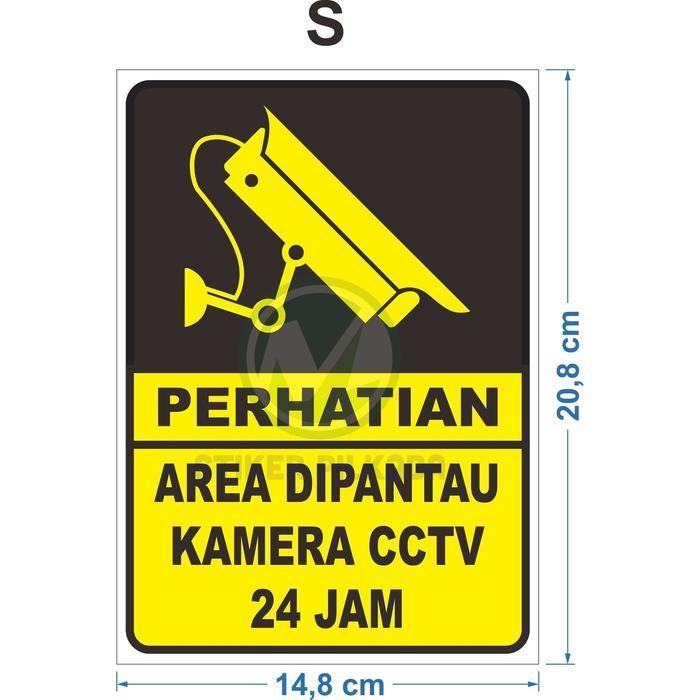 STIKER VINYL KAMERA CCTV KECIL