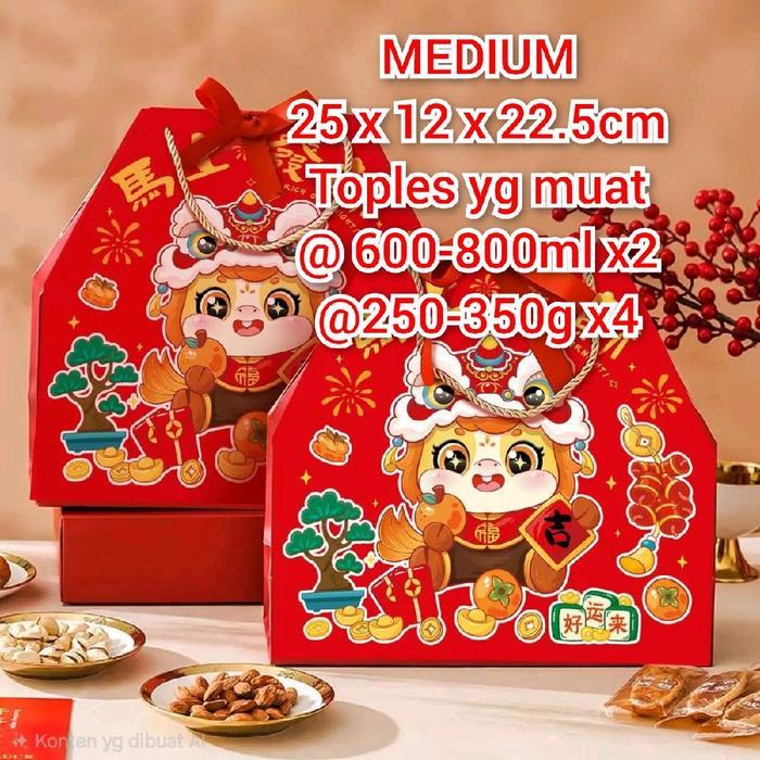 Easy - Paper Bag Imlek 2026 / Hampers Imlek / Goodie Bag Imlek