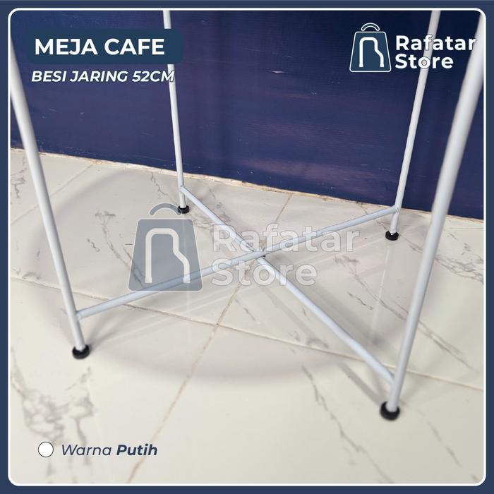 Meja Caf Besi Jaring Meja Caf Besi Jaring Bulat Meja Caf Besi Jaring Bulat 52 Cm