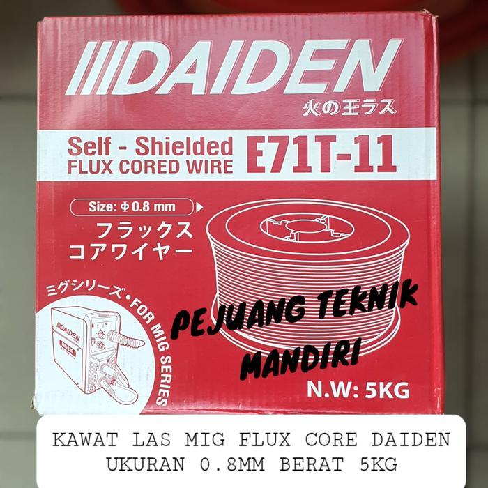 Kawat Las Flux Core Daiden E71T-11 0.8Mm 5Kg / Kawat Las 0.8Mm Daiden