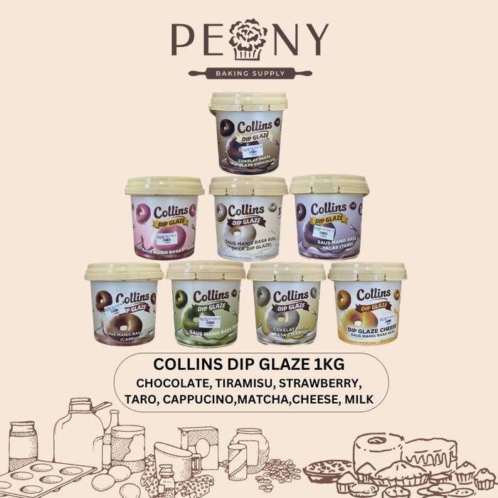 COLLINS DIP GLAZE DONAT 1KG ANEKA RASA
