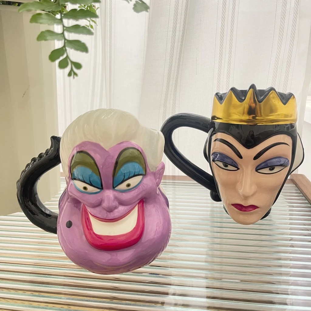 2024 Disney The Little Mermaid Villain Ursula Action Figure Toys Ceramic Mug Funny Creative Ursula