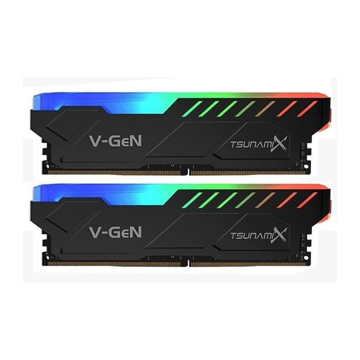 Ram V-Gen Tsunami X Rgb Ddr4 16Gb (8Gbx2) Pc 3600 Cl 18-19-19-39 1.35V