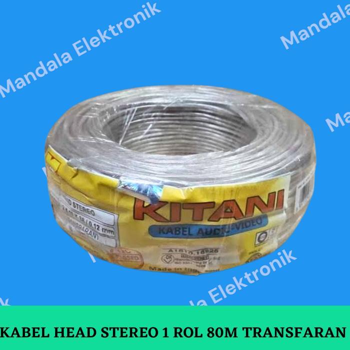 Kabel Head Stereo 1rol kabel Abserm Gold Input Audio isi 3
