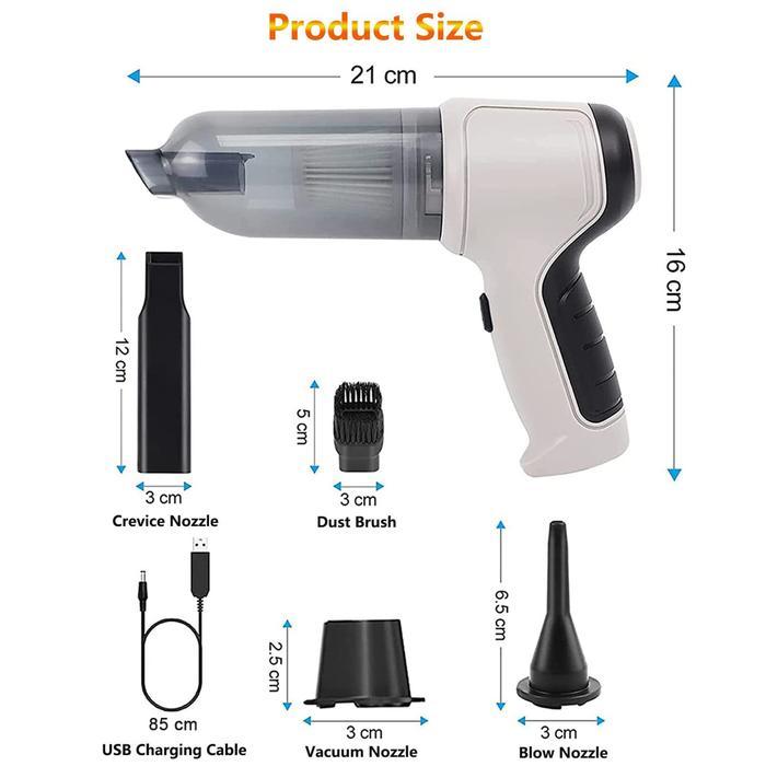 Promo Vacuum Cleaner Bj107 - Vacum 3 In 1 Vacuum, Blow / Tiup Dan Sedot / Vacuum Blower 4 In 1 Mobil