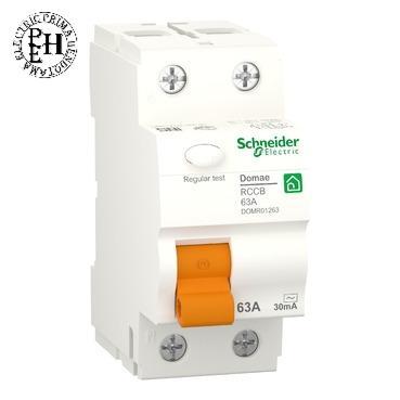 Elcb Rccb Anti Kontak Schneider Domae 2P 1P+N 1P + N 63A 30Ma Original Co
