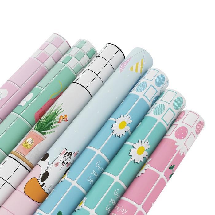 Stiker dapur 60cm*6m wallpaper dapur stiker dinding tahan minyak dan air