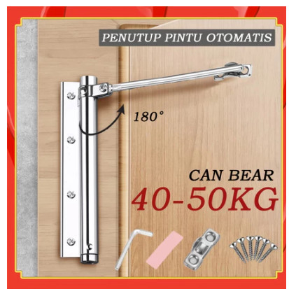 Door Closer Pintu Household Besi Tahan Karat Door Closer Alat Penutup Pintu Otomatis Engsel Koboi  D