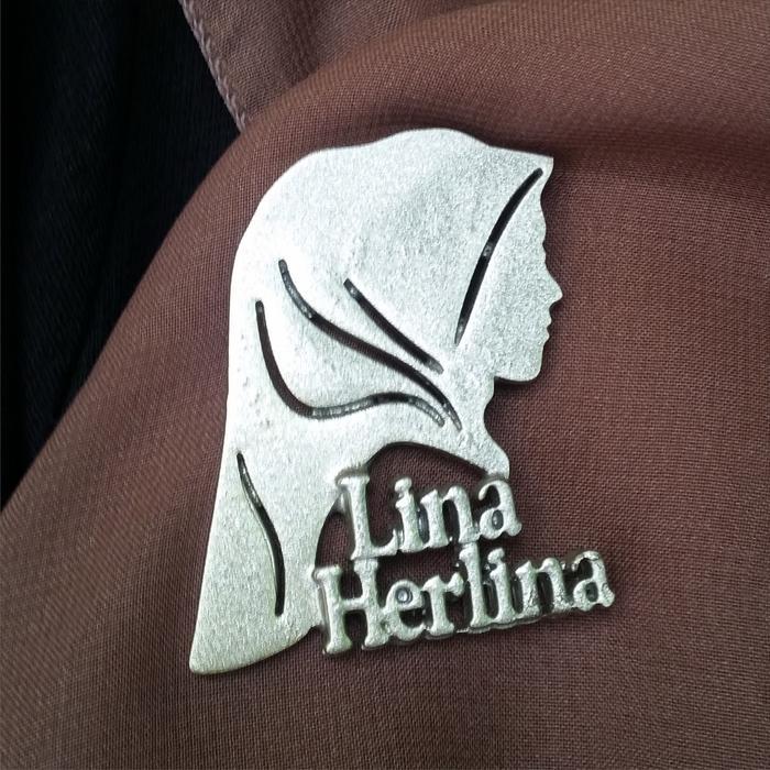 Bros nama bentuk siluet muslimah Gold Jilbab