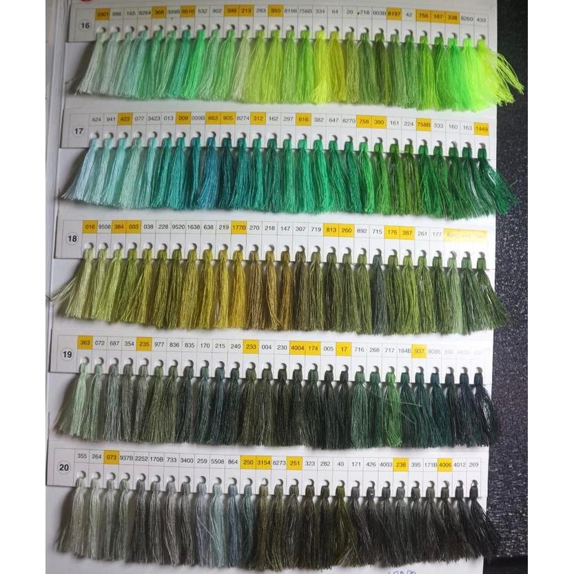 "New" Benang Jahit Extra Warna Campur Satu Lusin