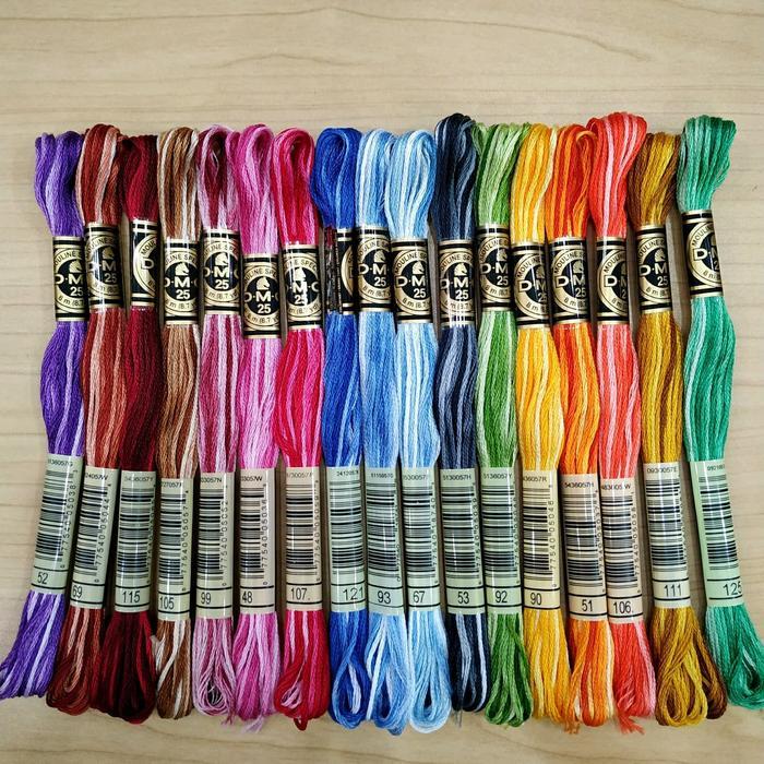 "New" Benang Sulam DMC Gradasi Isi 10pcs