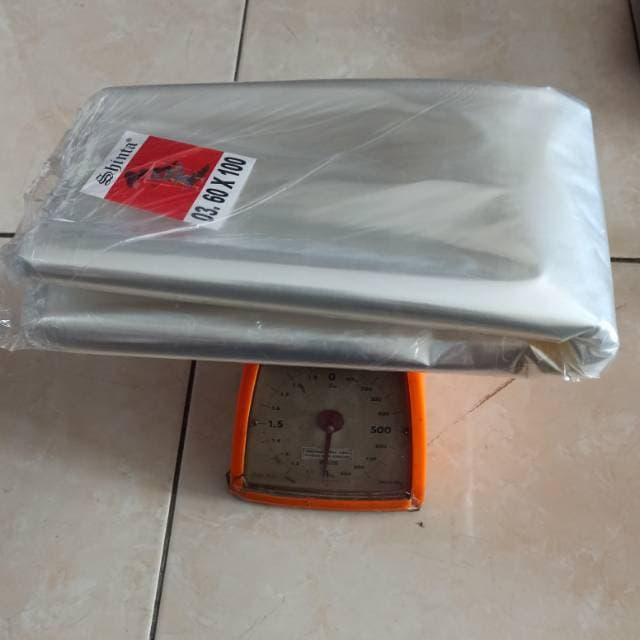 Stok Baru kantong parcel bening plastik pembungkus barang 60x100