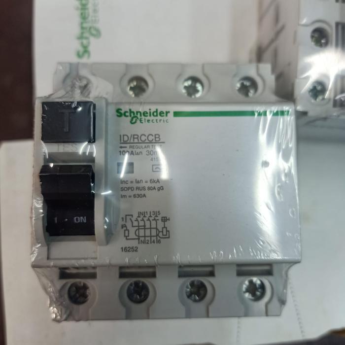 Elcb Schneider 4P 30Ma 100A