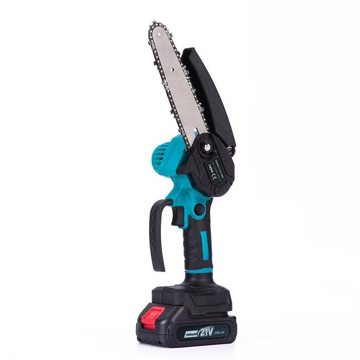 ELITEINDO Mesin Gergaji Listrik Baterai Mini Pemotong Kayu Serbaguna Cordless Chainsaw G10E1
