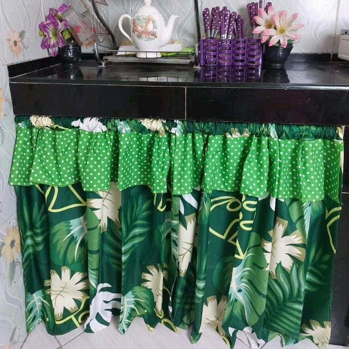 GORDEN KOLONG DAPUR KORDEN SERUT RUMBAI KAIN KATUN TIRAI