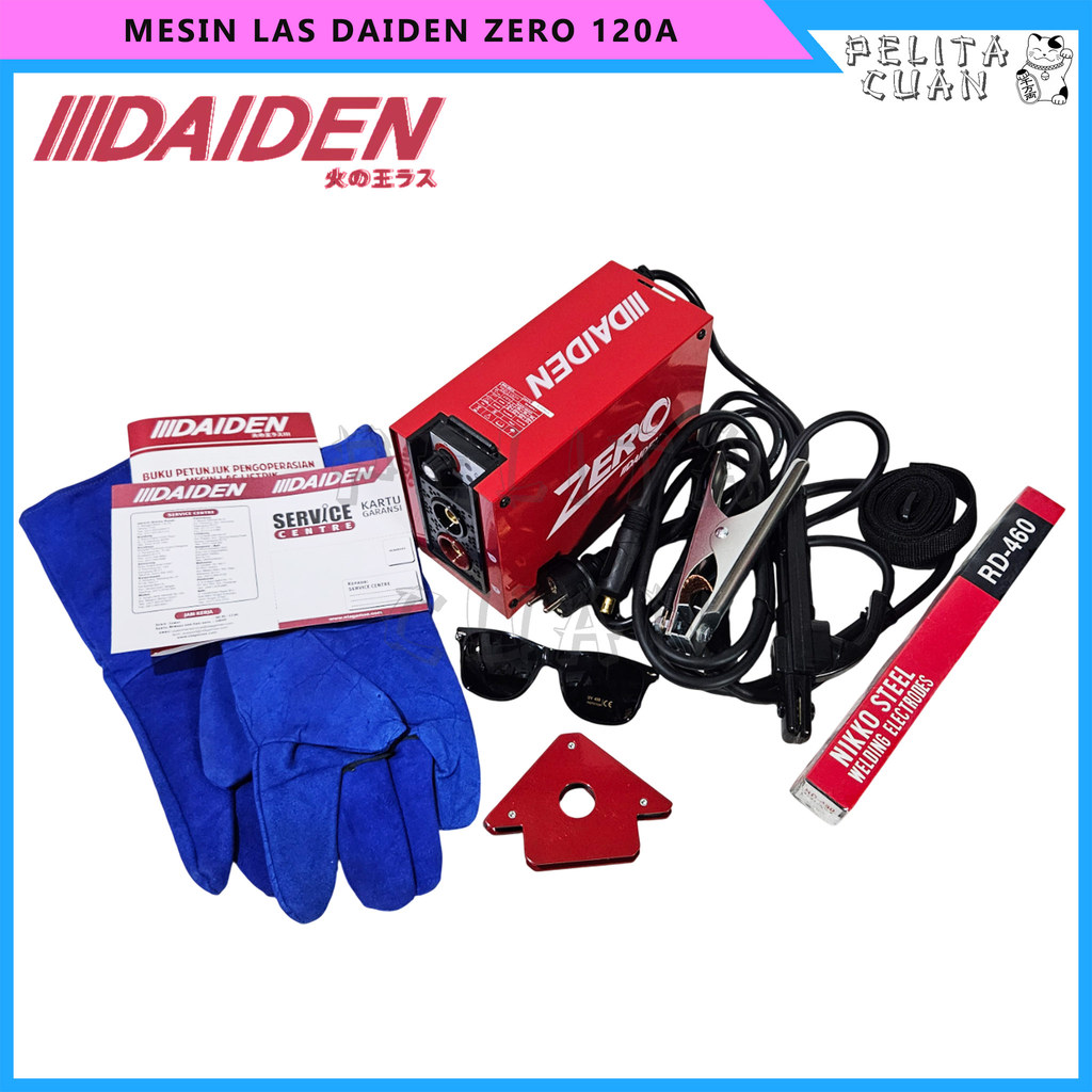 Mesin Las Daiden Zero 120A Inverter Travolas 450-900 Watt