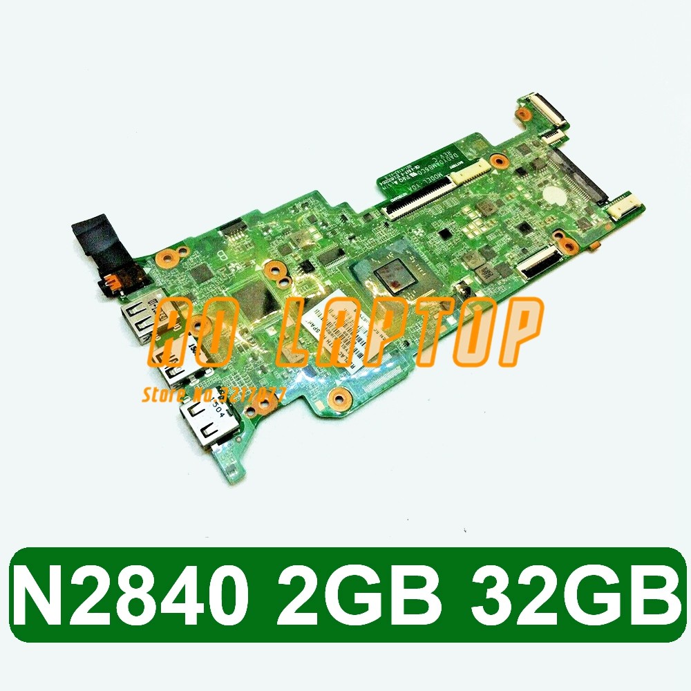 For HP Stream 11-d Y0A Laptop PC Motherboard N2840 2.16GHz 2GB 32GB DA0Y0AMB6C0 Notebook Mainboard 1