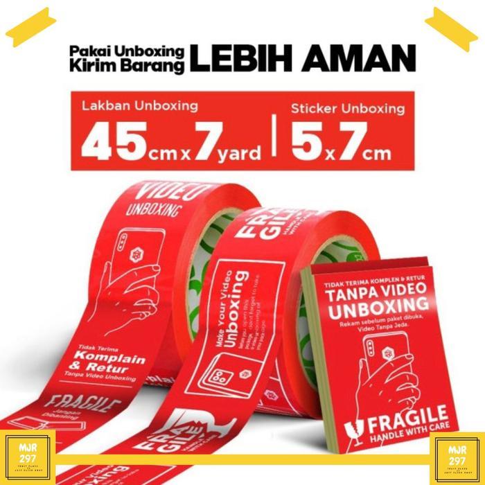 STICKER UNBOXING LAKBAN FRAGILE STIKER LABEL VIDEO UNBOXING