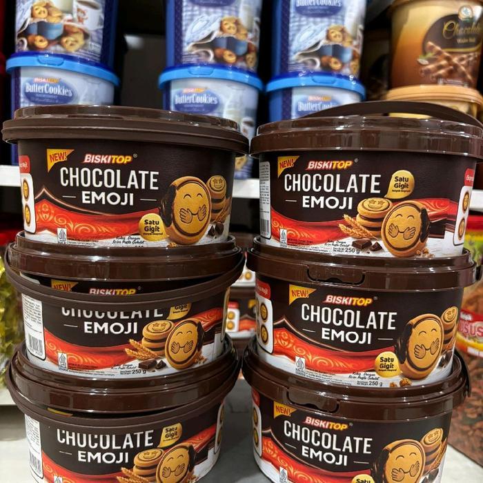 Promo BISKITOP CHOCOLATE EMOJI 250GR