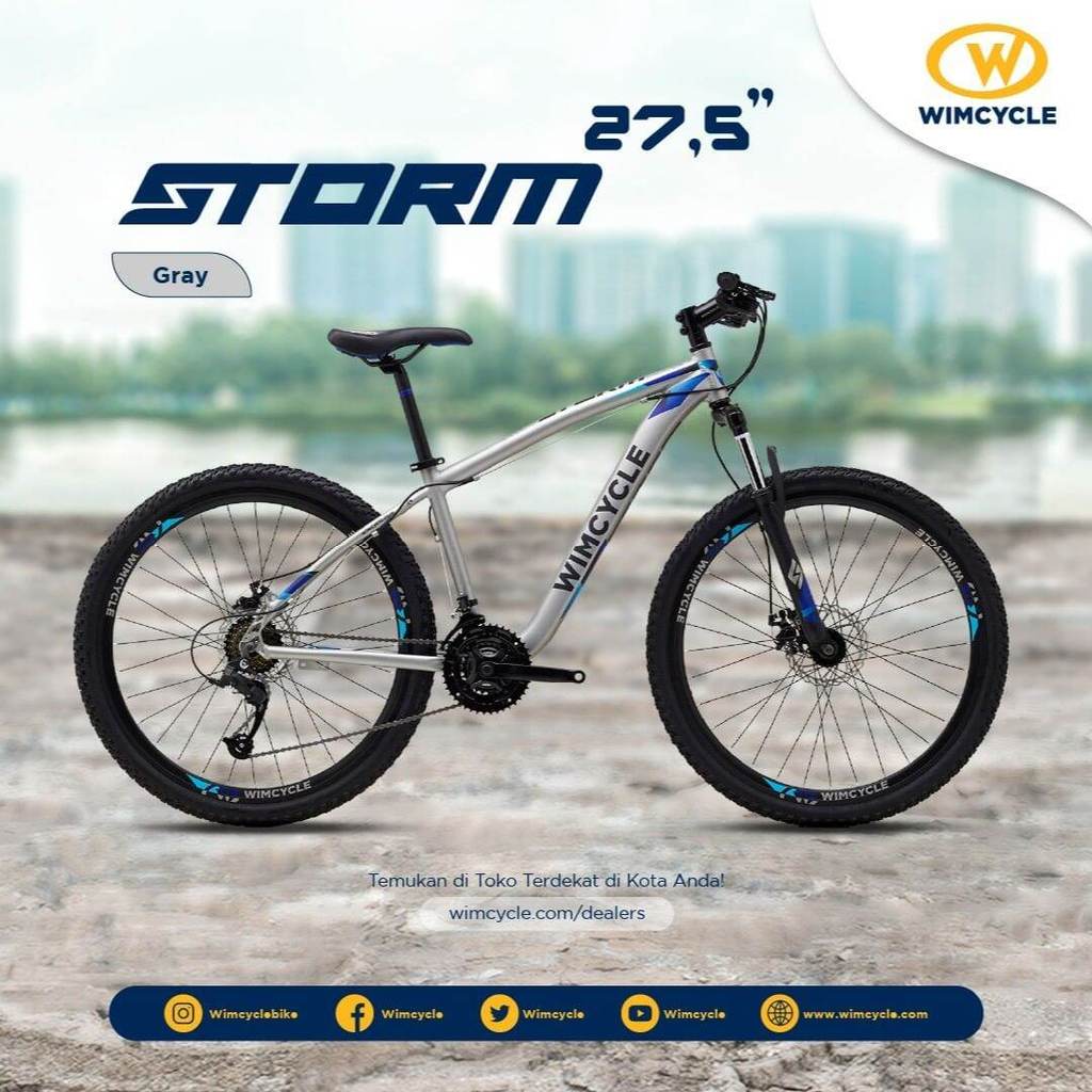 PROMO PROMO PUNCAK 8-8  (GARANSI UANG KEMBALI KLAU ADA RUSAK ATAU TIDK SESUAI) Sepeda Gunung 27,5 In