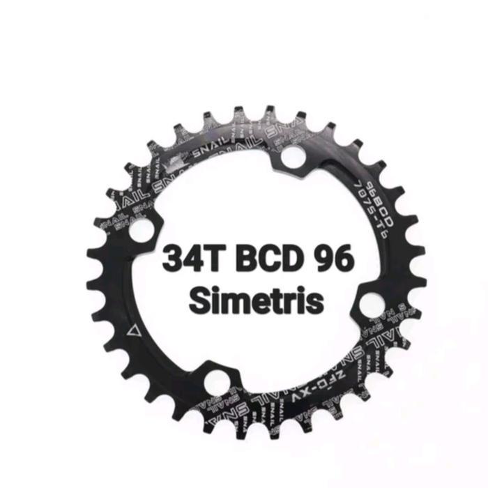 SNAIL CHAINRING 34T BCD 96 SIMETRIS CHAIN RING ARM CRANK BCD96 32T