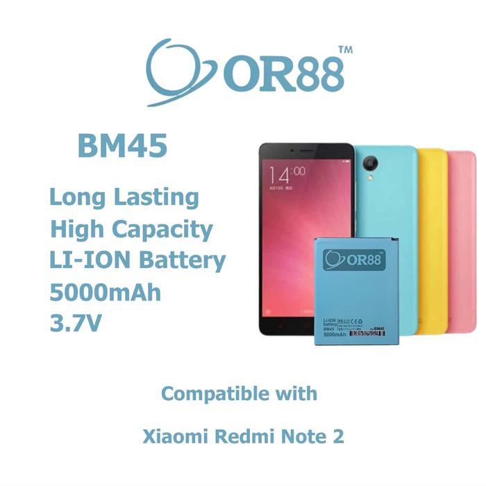 OR88 - COMPATIBLE WITH XIAOMI REDMI NOTE 2 [BM45] BATTERY BATERAI BATERAI