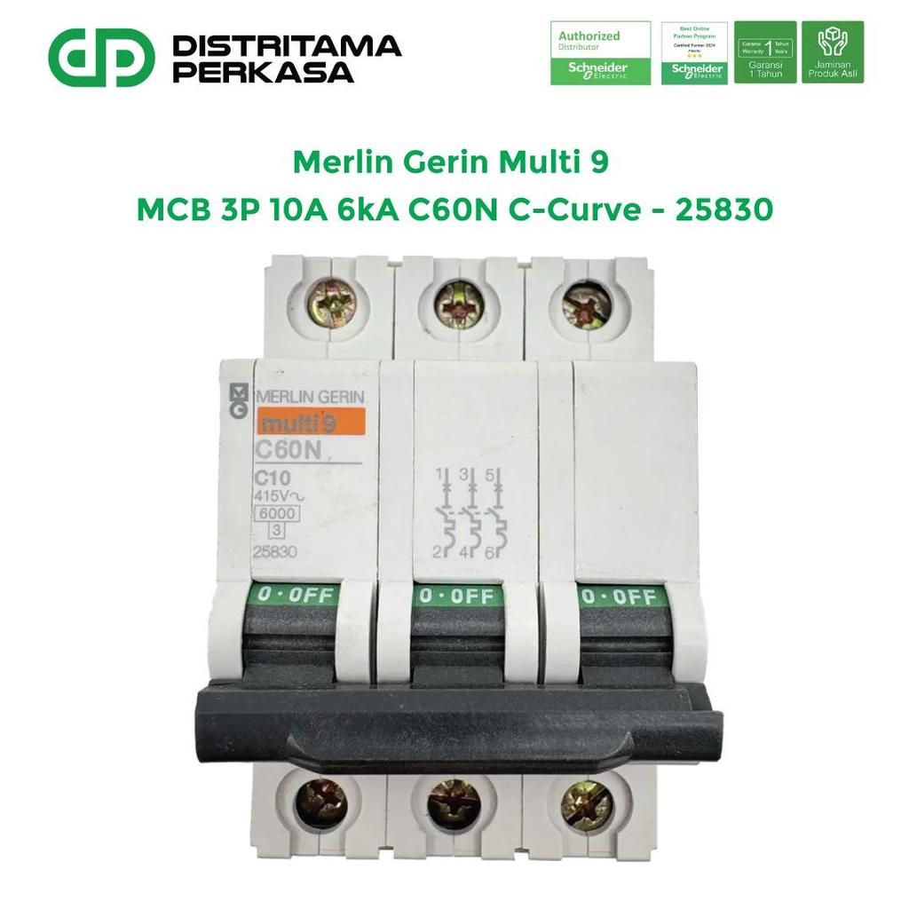 Merlin Gerin Multi9 MCB 3P 10A Kurva C 6kA - 25830