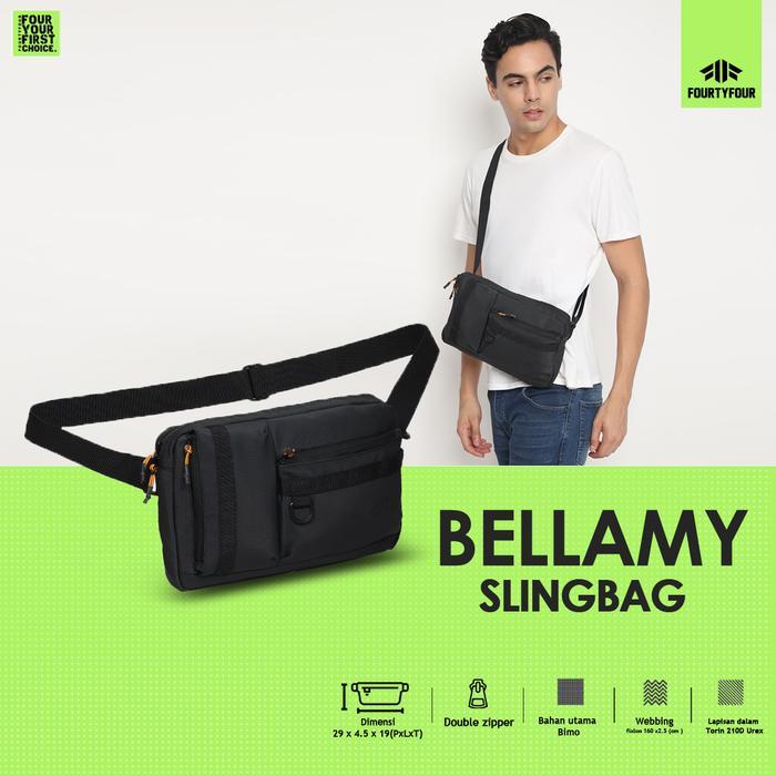 Aerostreet - Bellamy Tas Selempang Pria Waterproof Casual Sling Bag Ori