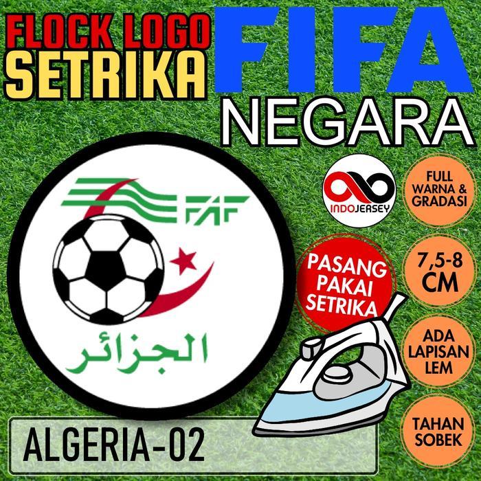 Patch Badge Emblem Flock Setrika iron-on Baju Jersey Logo FIFA NEGARA ALGERIA [02]