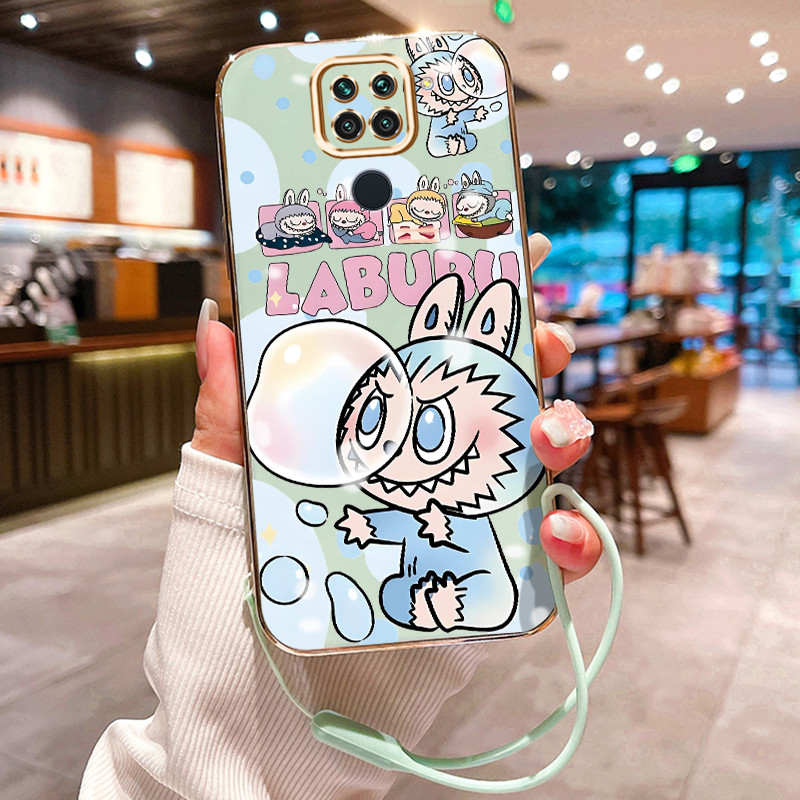 Casing Hp Untuk Xiaomi Redmi Note 9 Note 9s Note 9 Pro Case Casing Boneka kartun pola plating shell 