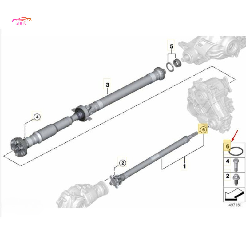 26208657705 FRONT AXLE DRIVE SHAFT O-RING FOR BMW