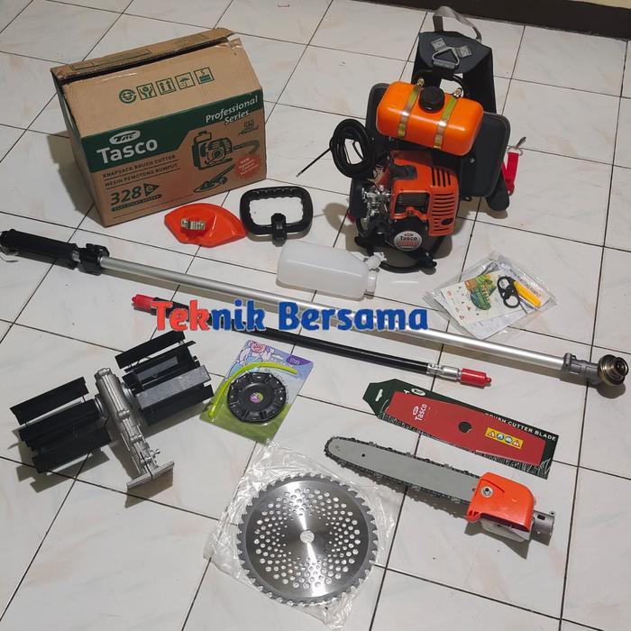 Mesin potong rumput tasco 2 tak multigungsi