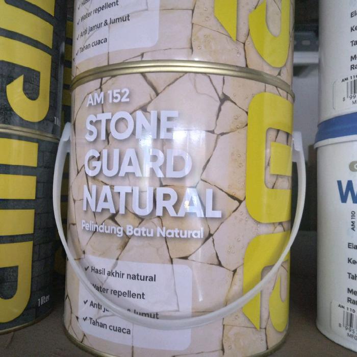 Am 152 Coating Batu Alam Natural 2.5 Liter Am Cat Pelapis Batu Alam Natural Am 152 Stone Guard