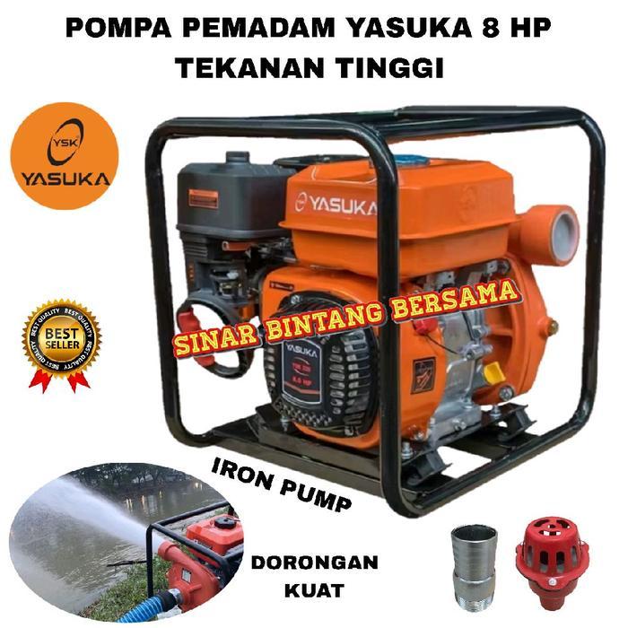 Mesin Pompa Pemadam Yasuka 8 Hp Dorongan Kuat Tekanan Tinggi