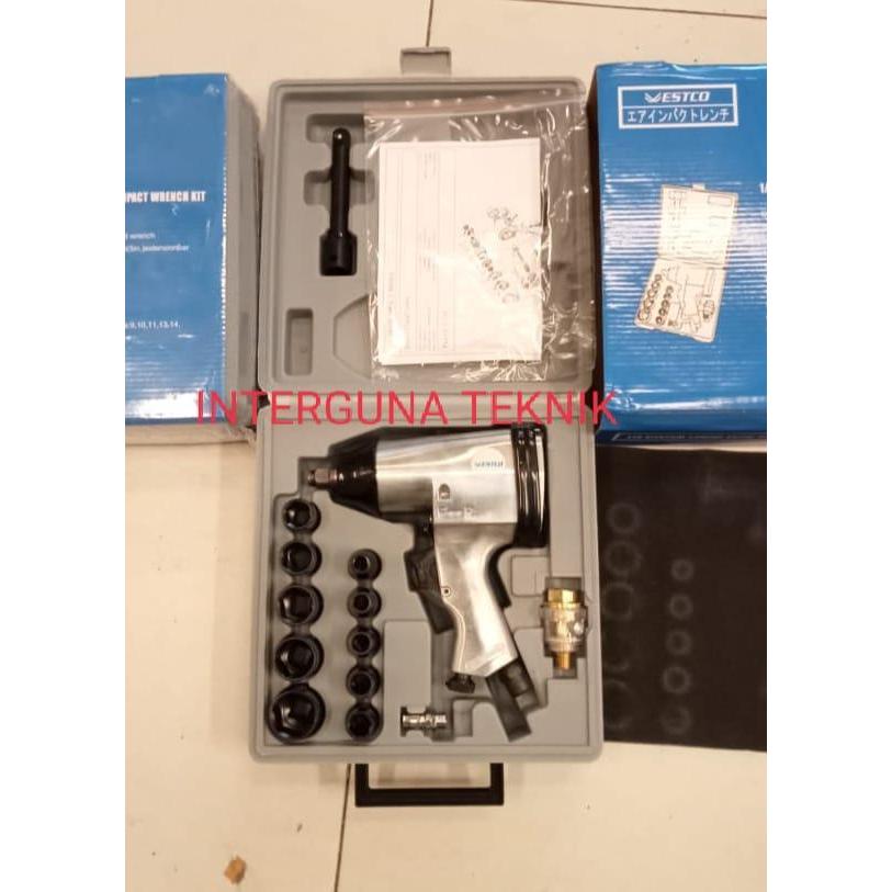 Air Impact wrench 1/2" Westco Pembuka Baut Angin set mata impact Ori