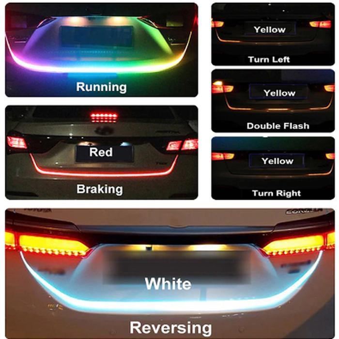 LAMPU LED BAGASI Mobil / Truck Rainbow RGB Running Sein