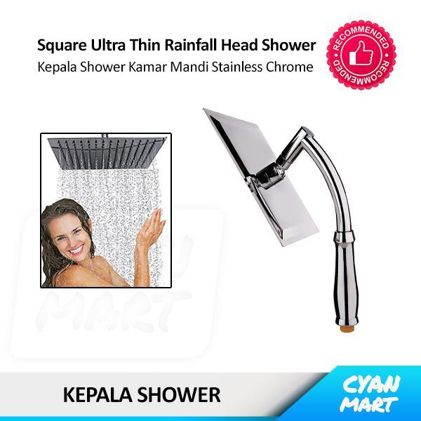 Toto - Kepala Shower Kamar Mandi Square Slim Rainfall Head Shower Bathroom