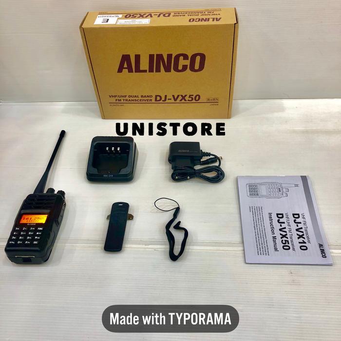 Ht Handy Talky Alinco Dj-Vx50 Dual Band Waterproof Ip67
