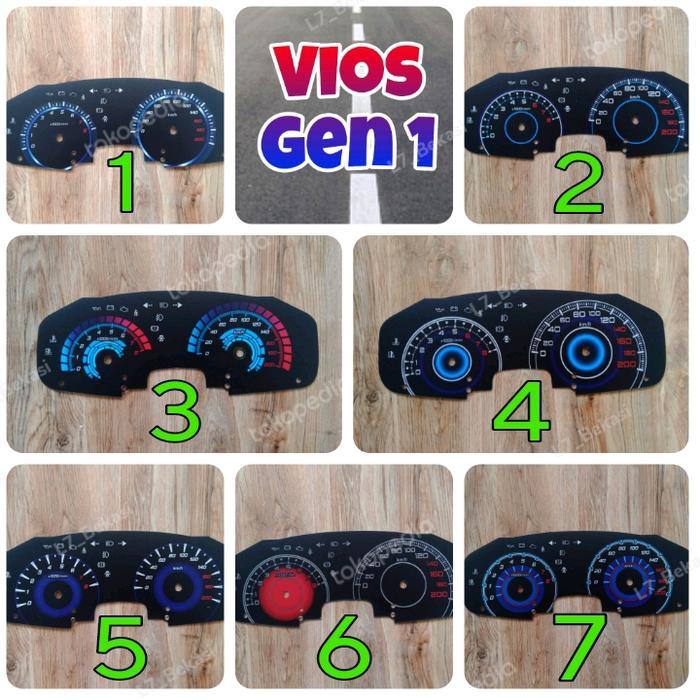 Promo!! Gen 1 Vios Papanspeedometer Variasi Spidometer Car