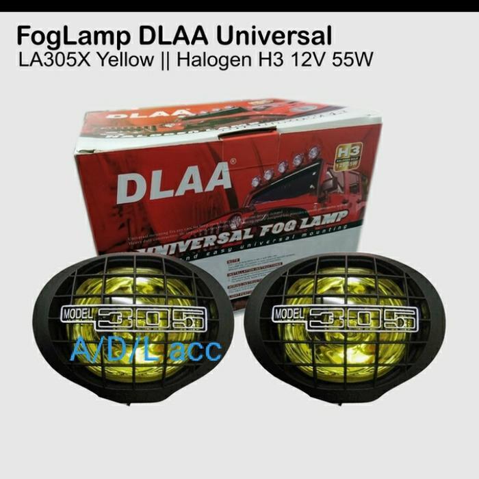 Lampu Tembak Sorot Penerang Foglamp Oval Kuning Universal La 305