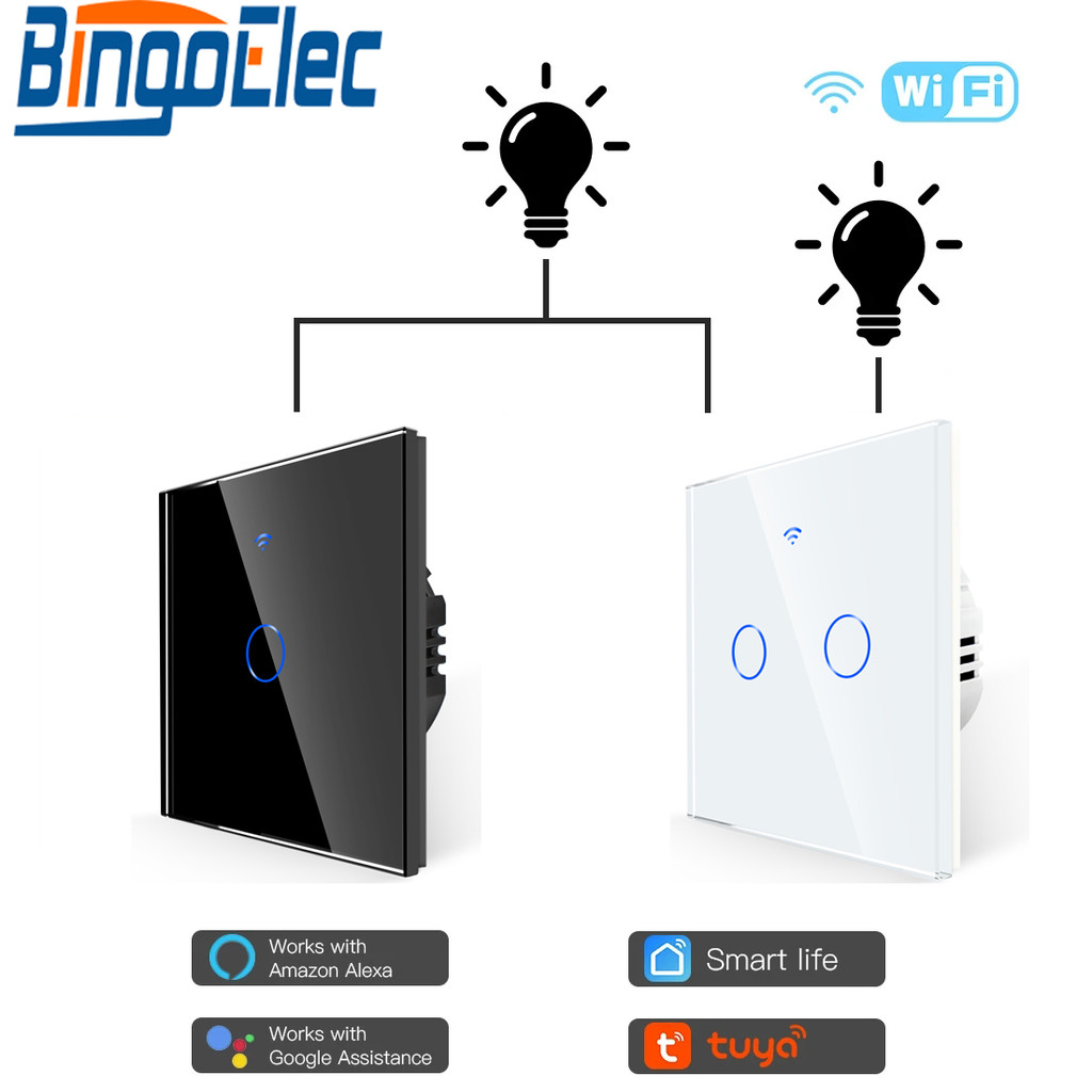 Smart Switch Alexa RF433 No Neutral Tuya Control Works With Google