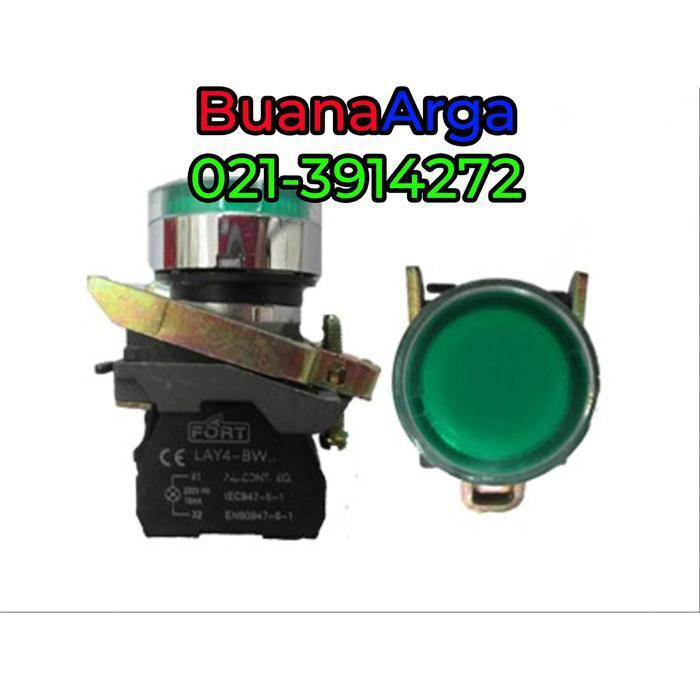 Iluminated Push Button Led Lay4-Bw3361 Lay4-Bw3461 Lay4-Bw3561 Baru
