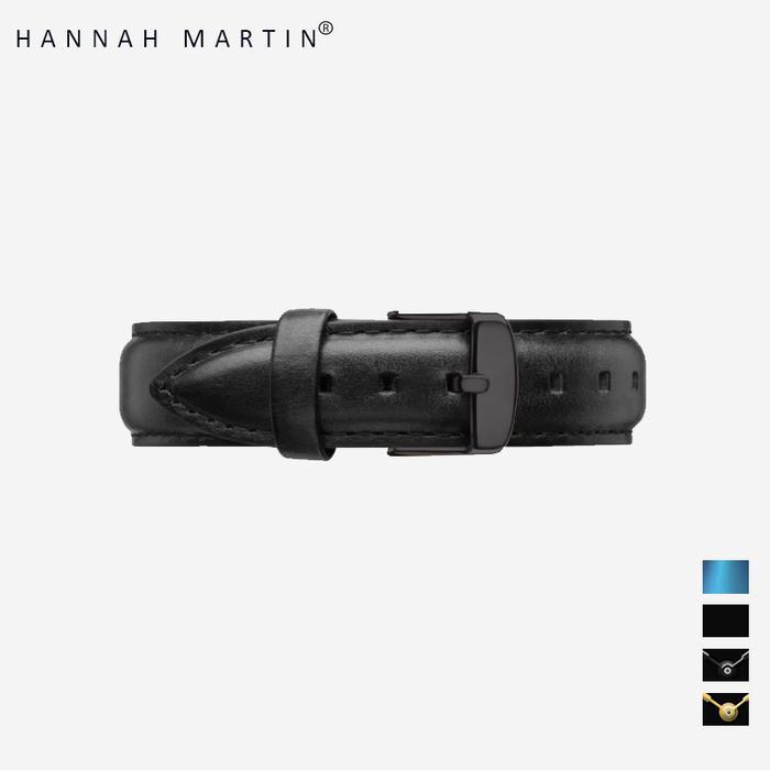 Best Seller Hannah Martin Jam Tangan Pria 100% Original Keren Sangat Tipis Quartz Cowok Couple Kulit