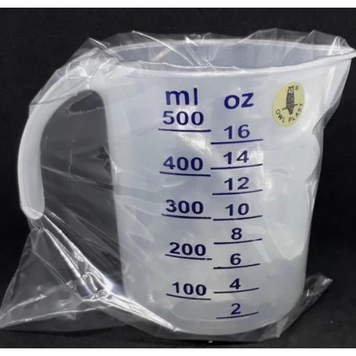 Gelas Takar / Gelas Penakar Cairan Bahan Plastik / Takaran Air Co