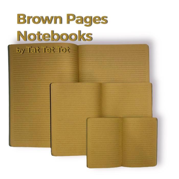 Buku Tulis Isi Coklat vintage Estetik