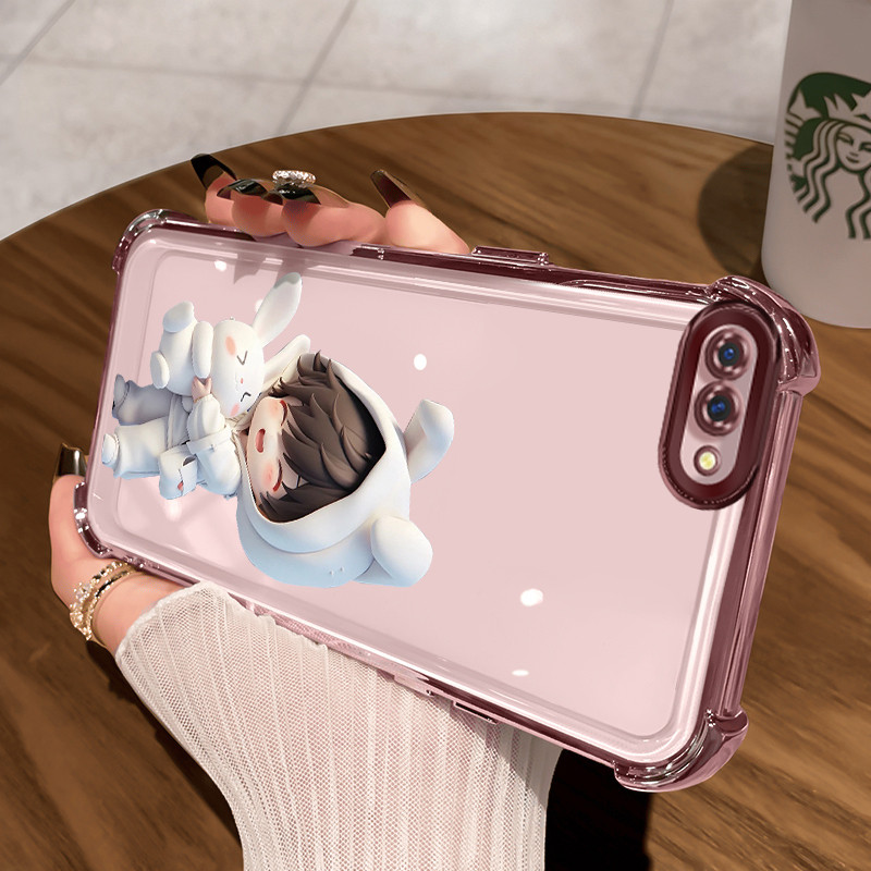Casing Hp Untuk OPPO A5 A3s A12E Realme C1 Case Casing HP Softcase Ponsel Soft Shell dengan Empat su