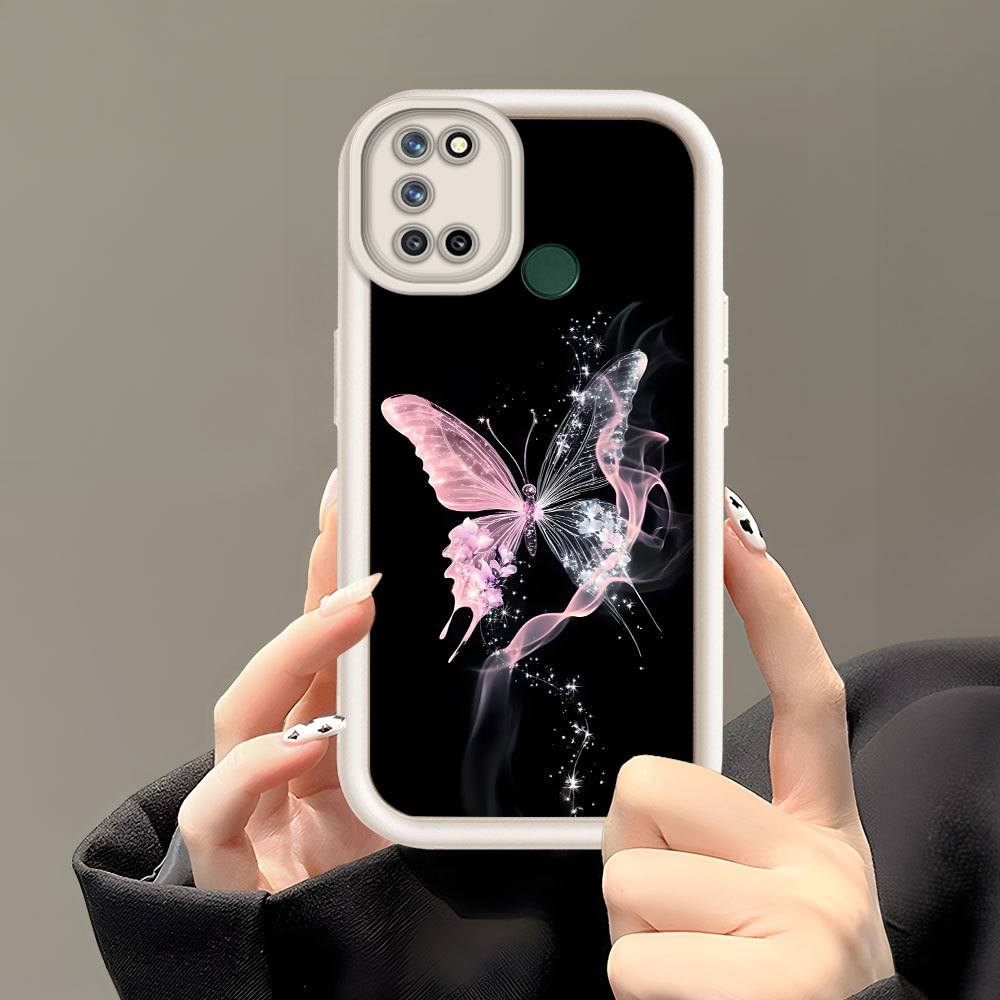 Casing Hp Untuk Realme 7i C17 Phone Case Softcase Soft Imut Kesing Kupu Cassing DXH30 6164 TY