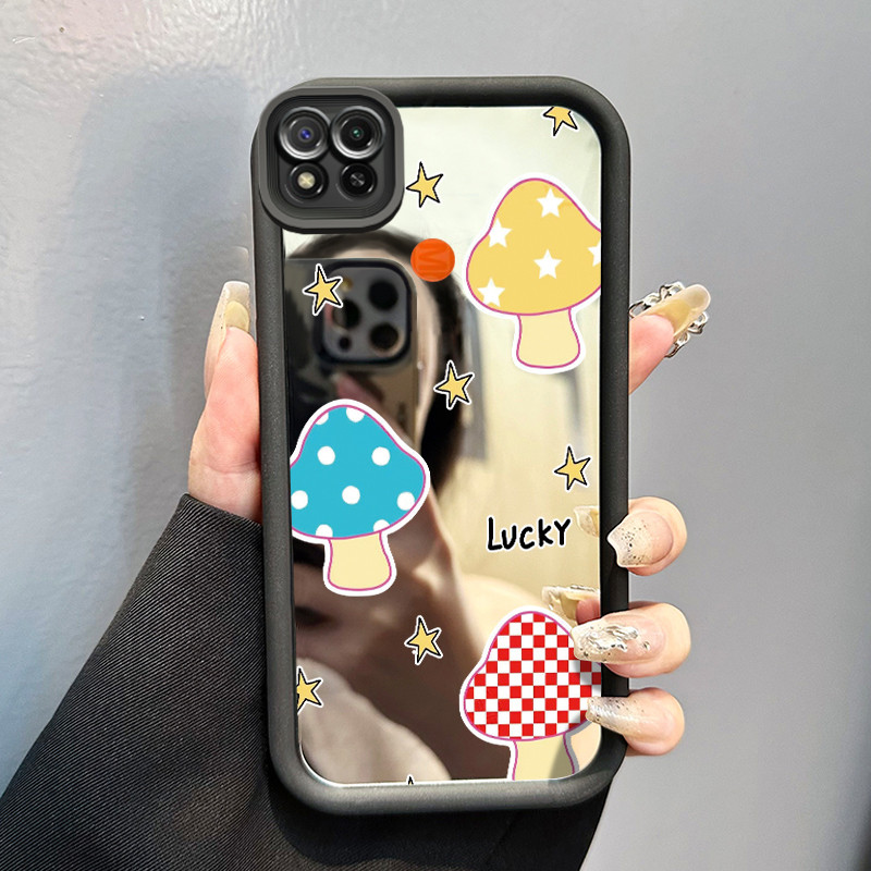 Casing Hp Xiaomi Redmi 9C Redmi 9C NFC Redmi 10A POCO C31 Case Casing Melukis berbagai jamur Pola Ka