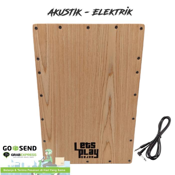 Best Seller Cajon Letsplay Kahon Akustik Elektrik Drum Original