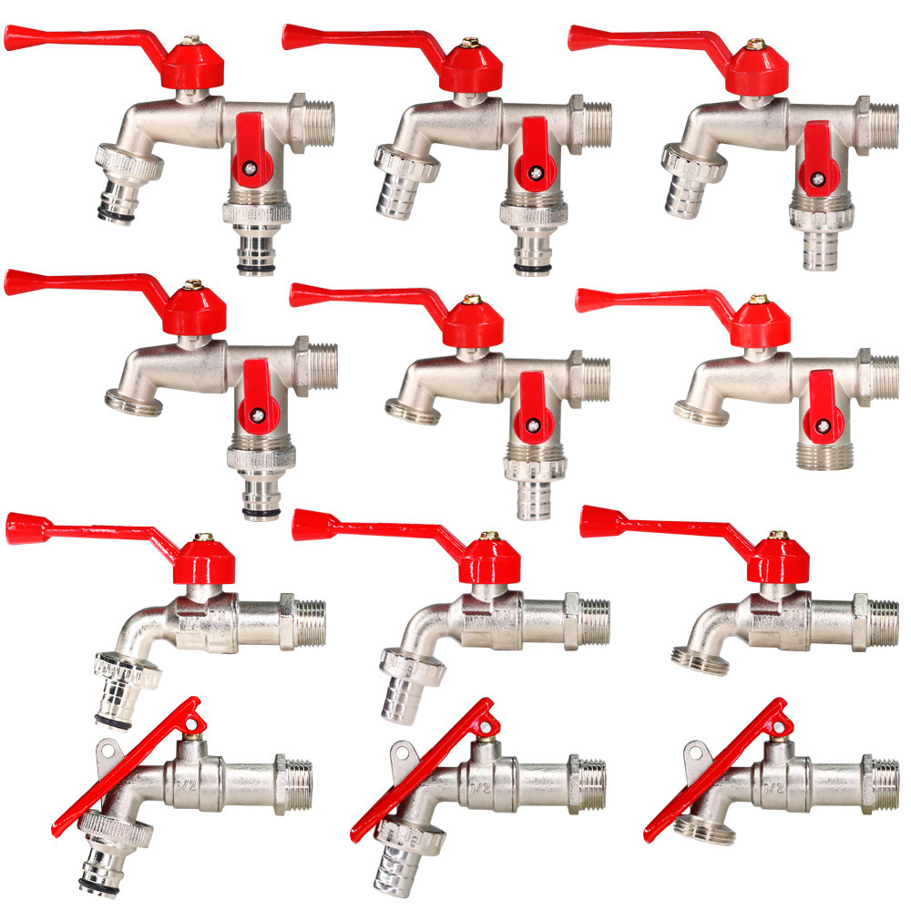 Heavy Duty Handle 1/2'' Garden Tap Faucet IBC Water Tank Ball Valve